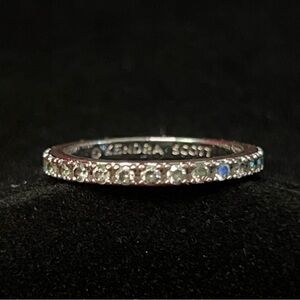 Kendra Scott Silver Band with Sparkling Stones